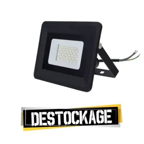 Projecteur LED 20W extra plats noir