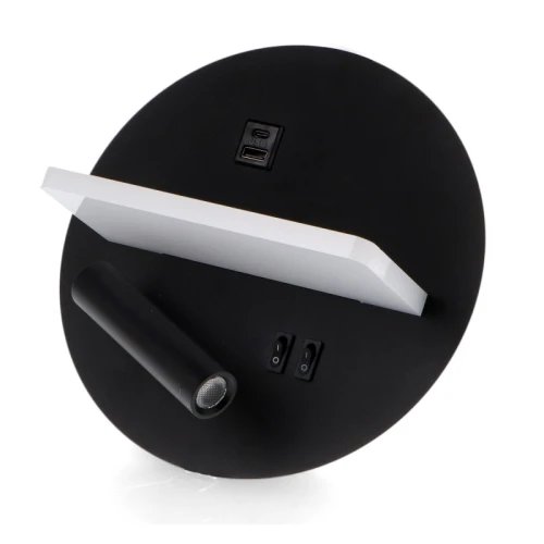 Applique étagère LED réglable 13W noire