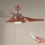 Ventilateur de Plafond LED CCT 18W Bois Fanton