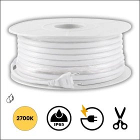 Ruban LED extérieur 2700K kit 220V complet