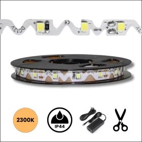 Bande LED ZigZag Blanc Chaud 2300K 12V Flexible | Ruban Pliable