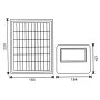Projecteur Solaire LED 50W 6000K IP65 IK08