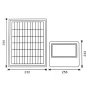 Projecteur LED Solaire Milan 150W 6000K IP65 IK08 - Autonome