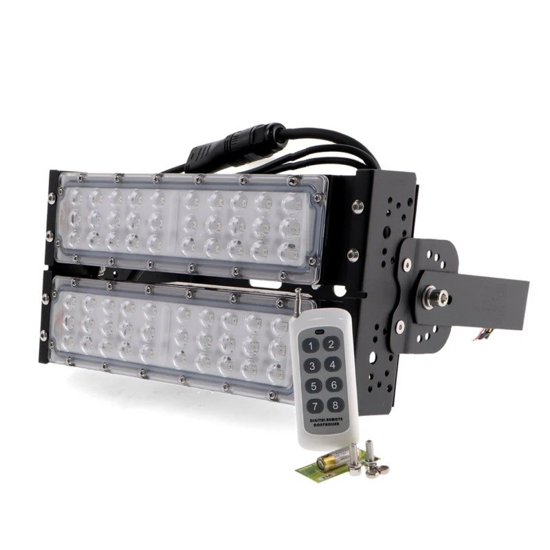 Projecteur LED 100W RGB DMX IP65 IK10 – Worksite GA6281