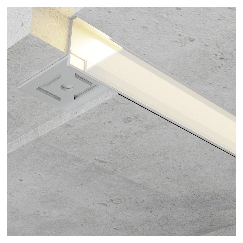 Profilé Aluminium Architectural Hure 2m | Diffuseur inclus