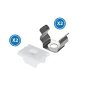 Pack 2 Embouts et 2 Fixations pour profilé LM3733