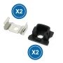 Pack 2 embouts et 2 fixations pour profilé LM3720