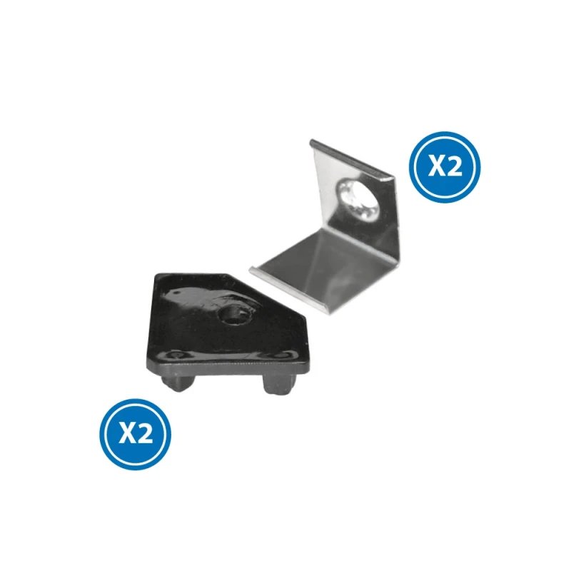 Pack 2 embouts et 2 fixations pour profilé LM3726