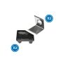 Pack 2 embouts et 2 fixations pour profilé LM3726