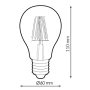 Ampoule Filament LED E27 A60 4W Ambre 2300K