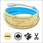 Ruban LED COB 24V Blanc Neutre 4000K – 1 à 10m Prêt à Brancher