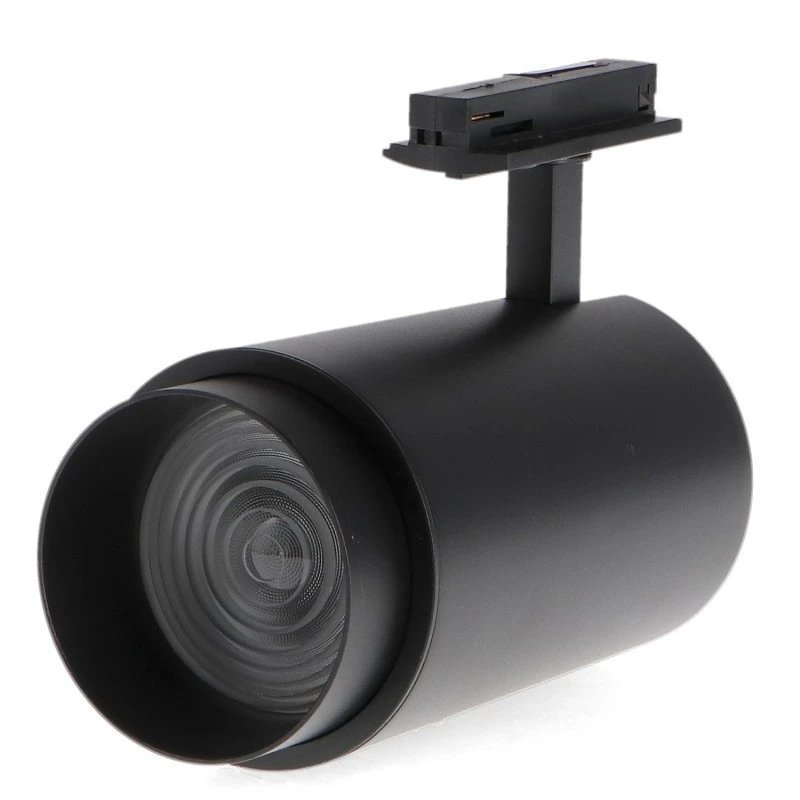 Spot LED CCT 30W sur rail - Optique Réglable Monophasé