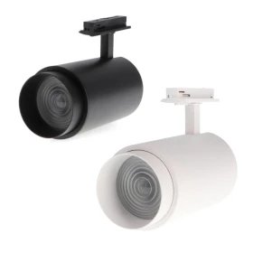 Spot LED CCT 30W sur rail - Optique Réglable Monophasé