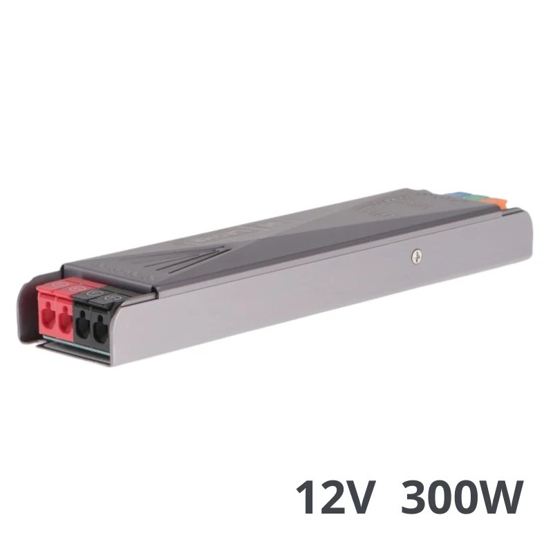 Alimentation LED Slim 12V 300W IP20 – Haute Puissance Format Plat