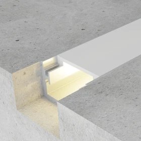 Profilé aluminium encastré de sol Fat 2 mètres