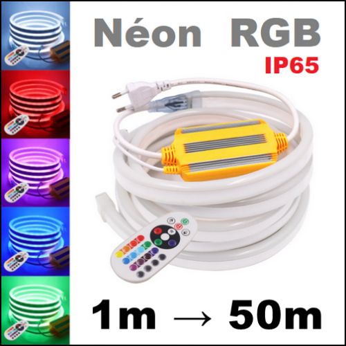Néon LED flexible RGB vente au mètre