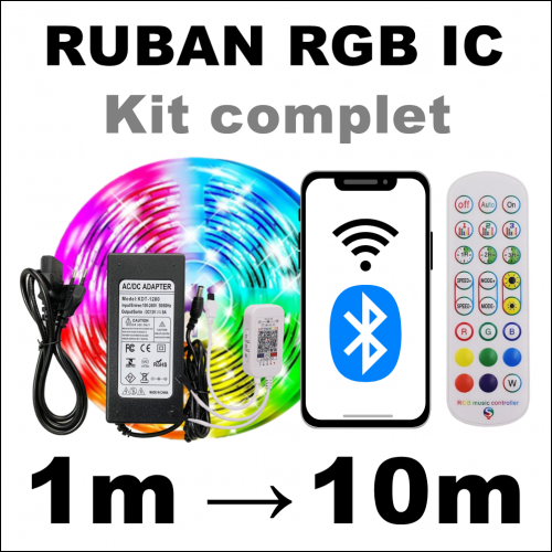 Ruban LED RGBIC Kit Bluetooth