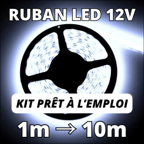 Fournitures Ruban LED 12V permet de faire des angles et raccordements