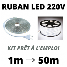 Kit Ruban LED SMD2835 RGB 5M Étanche