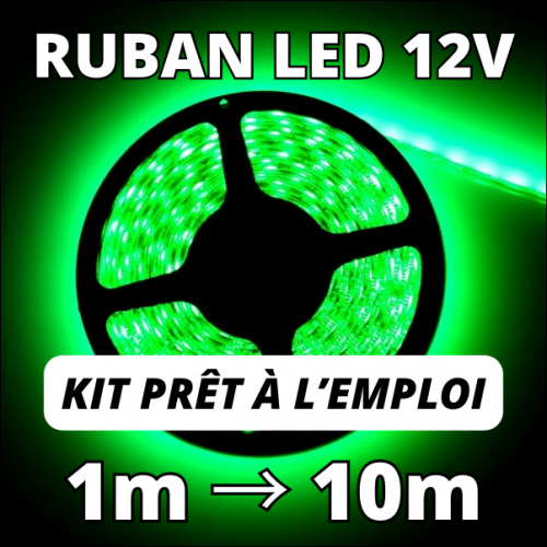Kit ruban LED 3528 vert
