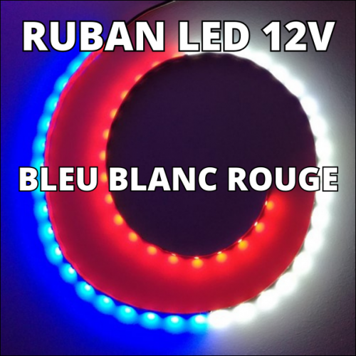 60LED 120 LED blanc rouge vert bleu 12V Bande LED étanche des feux