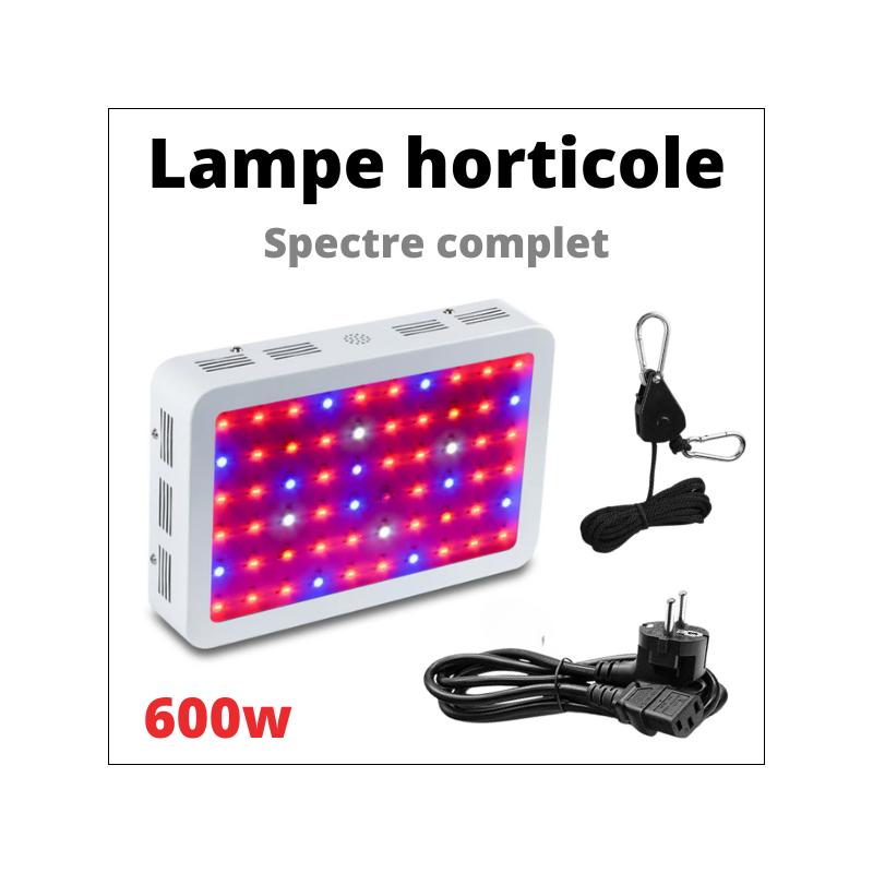 Lampe de Croissance,60 LED Spectre complet Réglable Lampe