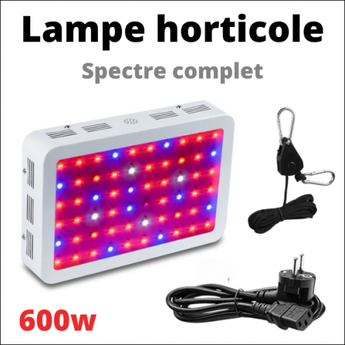 Réflecteur LED horticole 600 watts - La lampe idéale pour des