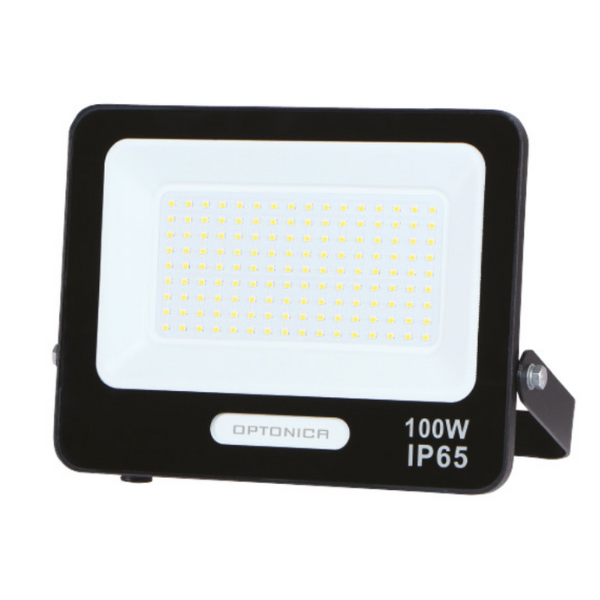 Projecteur LED extérieur IP65 noir 100W extra-plat — 9000 lumens