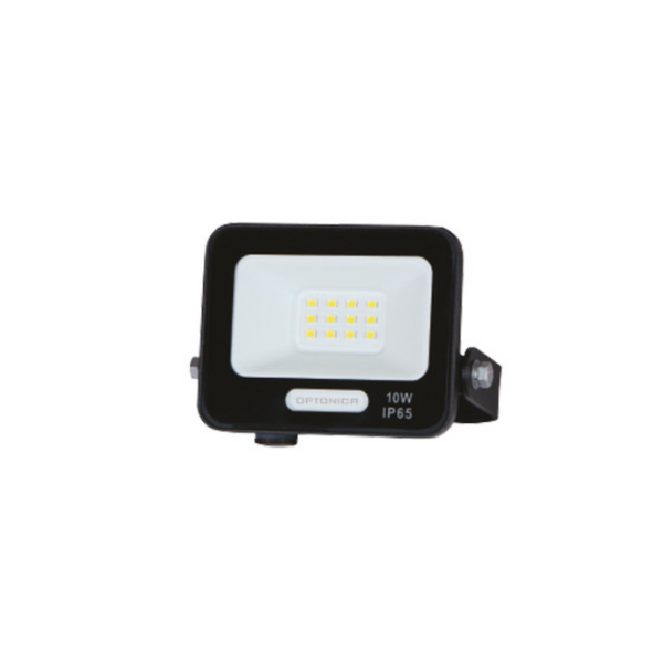 Projecteur LED extérieur IP65 noir 10W extra-plat — 900 lumens