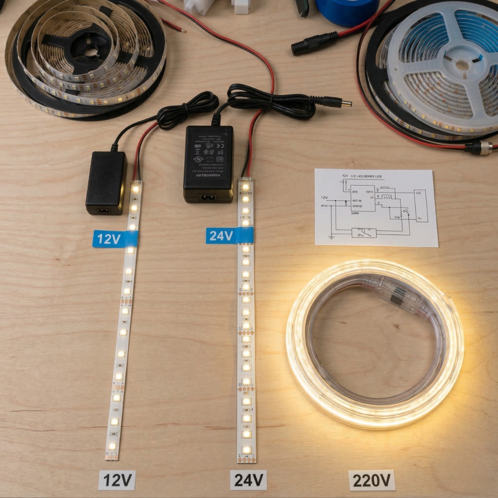 Ruban LED 12V/24V ou 220V : comment choisir ?